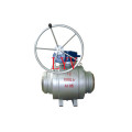 Worm Operated Trunion Stainless Steel Ball Valve
